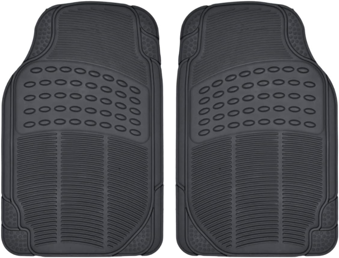 ProLiner Floor Mats for Cars Trucks SUV, 2-Piece All-Weather Car Mats with Universal Fit Design, Durable Car Floor