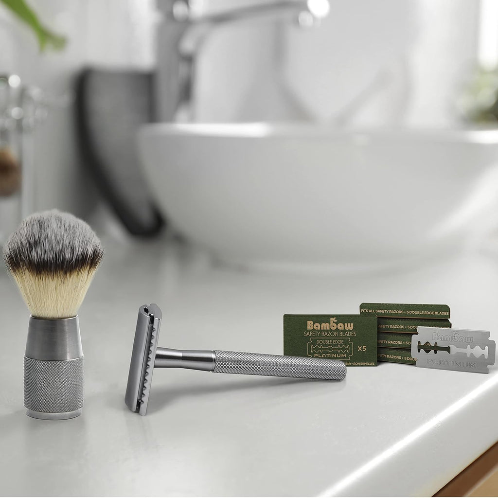 Safety Razor Blades for Men & Women, 60 Pack, Double Edge Razor Blades Refills, Platinum Swedish Stainless Steel