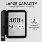 400-Sheet Multifold Paper Towel Dispenser,Screw Mounting,Black AK5301