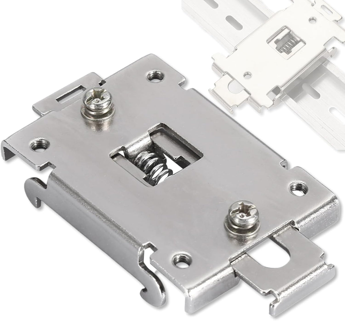 Din Rail Mounting Clip Kit - 35mm Din Rail Clamp, Safe Mounting Bracket for Solid State Relays