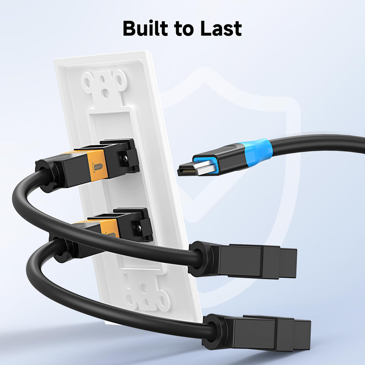 Cable Matters 2-Pack 2-Port 4K HDMI Wall Plate, White
