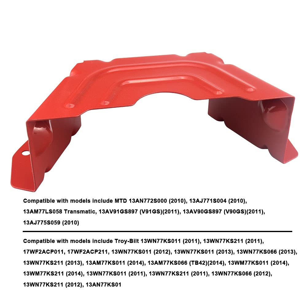 SnowBear 2-Pack Red Deck Belt Cover 42/46" 783-06424A-0638 Compatible with MTD, Troy Bilt, Cub Cadet, Columbia, Craftsman Lawn Mower Machines 783-06424A 13AJ771S004 (2010) 13AM77LS058
