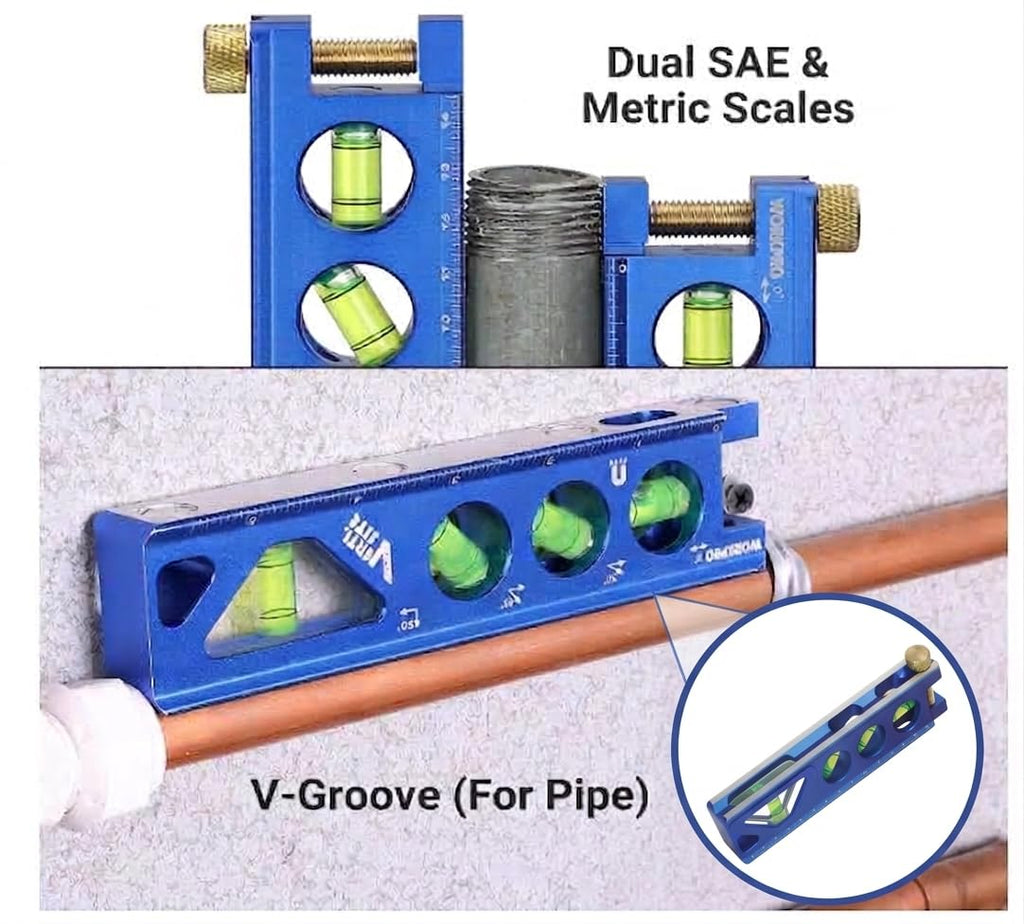 WORKPRO 6-1/2 Inch Magnetic Torpedo Level