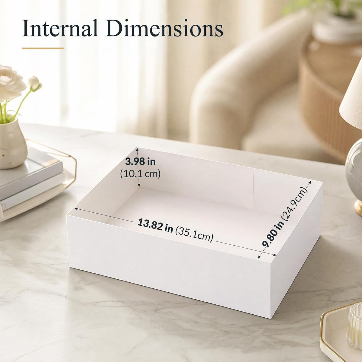 12 Pack 14x10x4 inch Gift Boxes, White Shirt Boxes for Presents