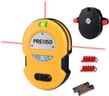 Multi Surface Laser Level LED Light Vial, 30Ft Horizontal & Vertical Line Laser with Wall Mount Base, 2 Pins, 10
