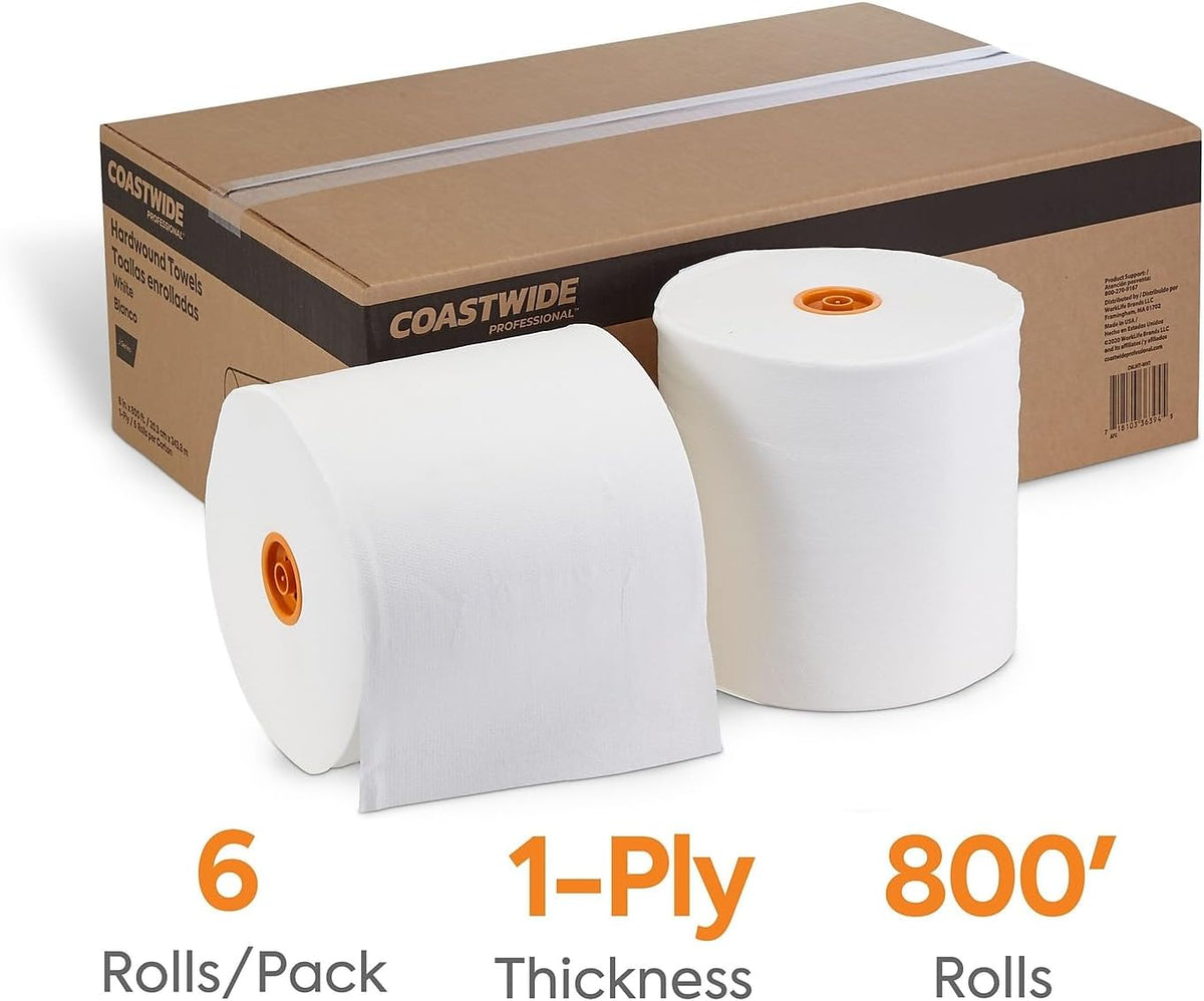 Professional J-Series Hardwound Paper Towels, 6 Rolls