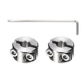 MECCANIXITY 2Pcs Double Split Shaft Collars 6mm Bore Clamping Collar Silver