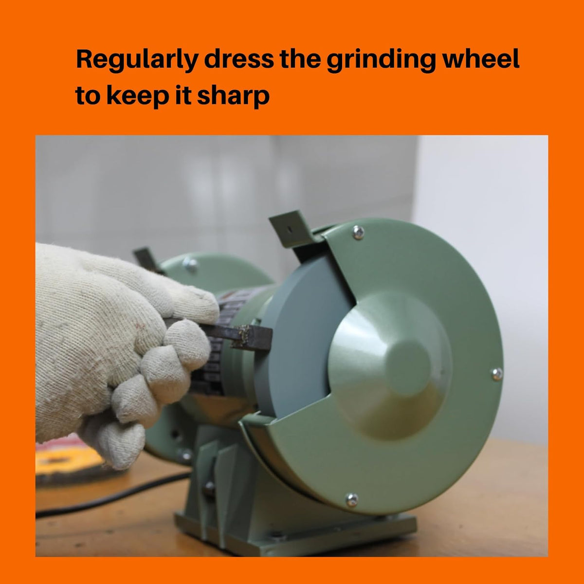 Bench Grinder Wheels 80 Grit 6 inch. Grinding Sharpening Carbide Tools