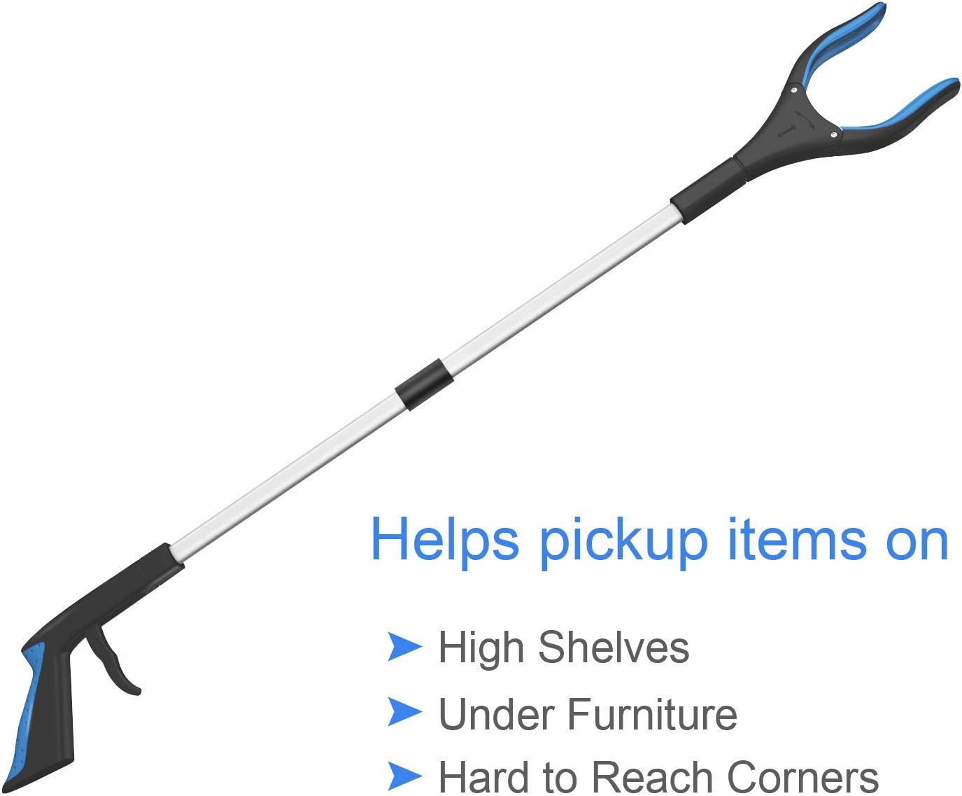 Grabber Reacher Tool,FitPlus Premium Grabber Tool 32 Inch, Strong Magnet Grabber Reacher for Elderly, Lightweight