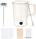 Wax Melter Kit for Candle Making, Large Candle Melting Pot, DIY Candle Making Supplies for Woman, Included Candle