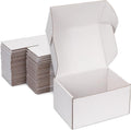 6x6x4 White Shipping Boxes for Small Business, Packing, 25 Pack