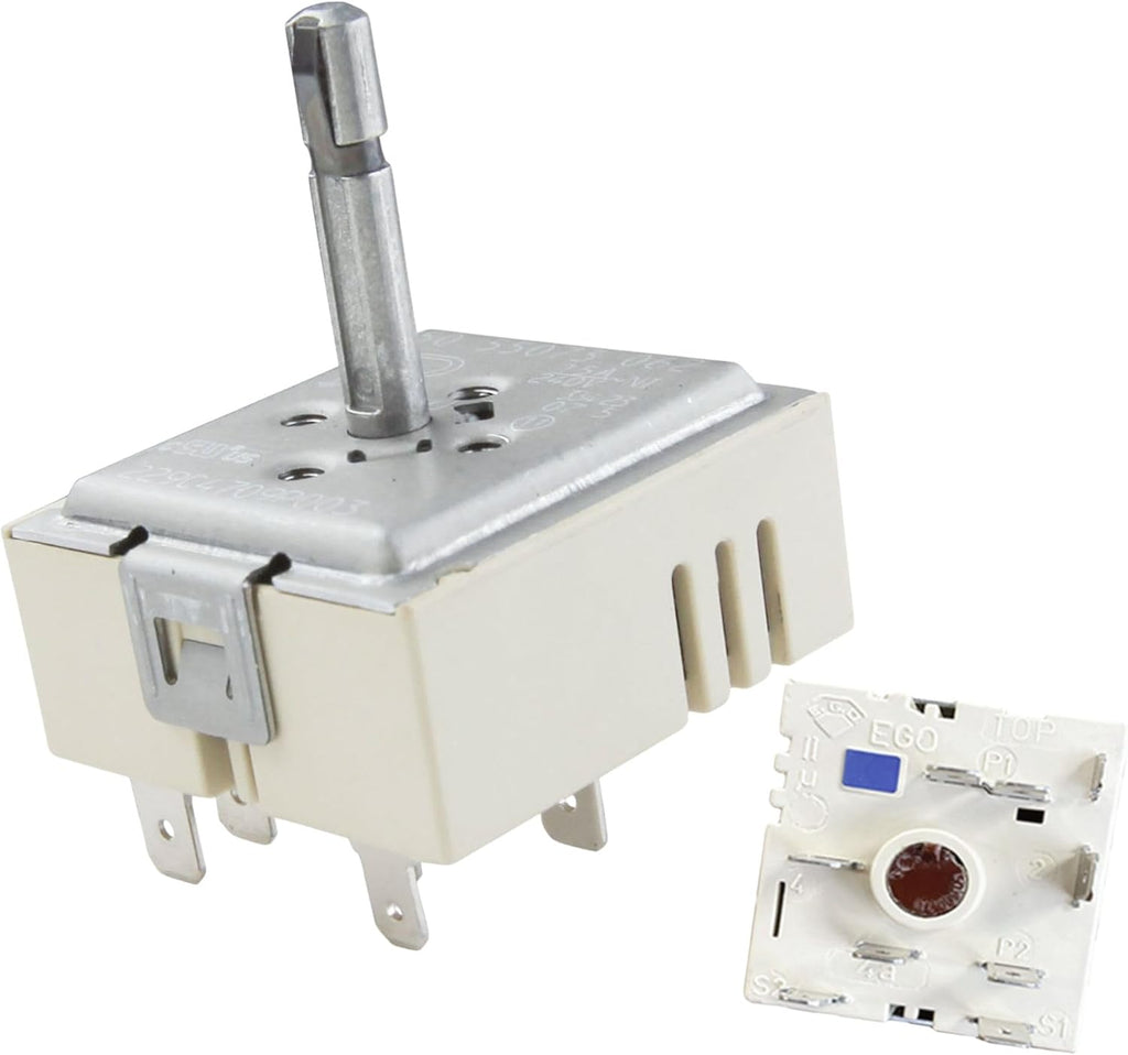 Replacement Burner Control Switch DG44-01008A Fits Samsung NE59J3420SW/AA-01 NE59J3421SS/AA-01 NE59J3420SB/AA-01 NE59J3420SB/AA-0001 NE59J3420SS/AA-01 – Dual Infinite Switch for Electric Range