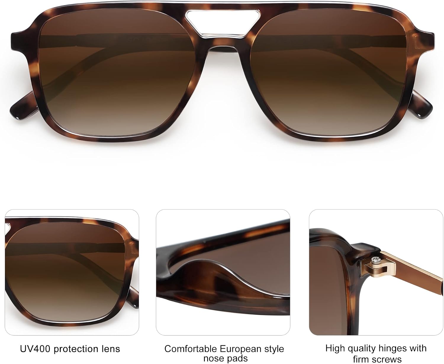 Retro Aviator Sunglasses Womens Mens,Trendy Rectangle Shades SJ2202 | Polit UV400 Protection Women Sun Glasses,Y2K