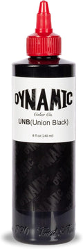 Dynamic Color Union Black Tattoo Ink, Made in Spain, Reach Compliant, 8 oz