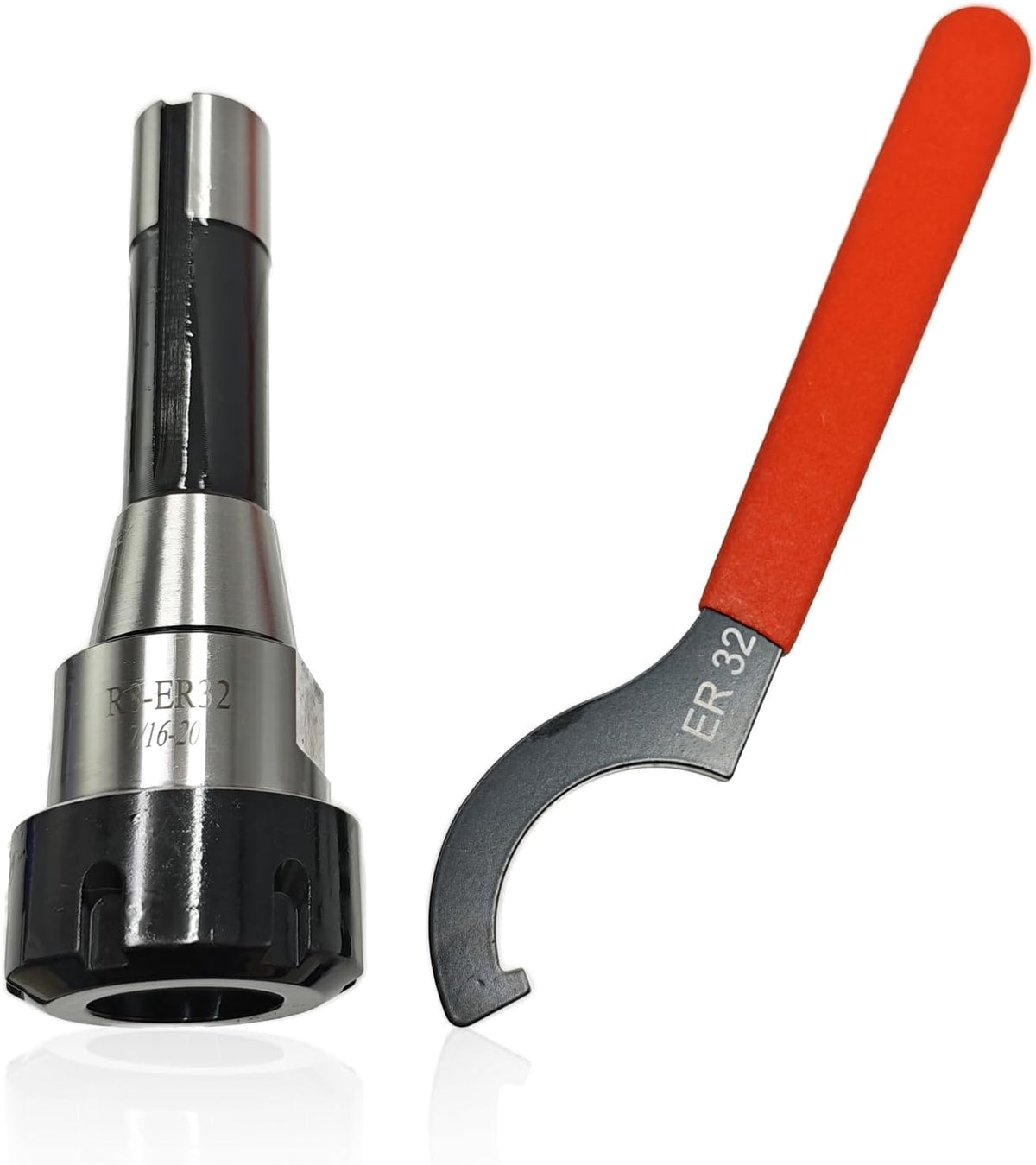R8-ER32 Collet Chuck, Drawbar Thread 7/16"-20