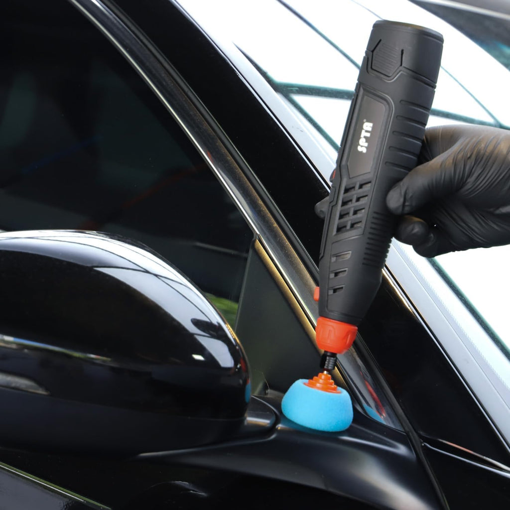 Cordless Rotary Tool, SPTA Powerful Mini Detail Polisher Kit, 36Pcs 12V Li-ion Battery 5,000-25,000 RPM Micro Auto