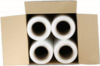 18" x 1500' 80 Gauge 4 Rolls Pallet Wrap Stretch Film Hand Shrink Wrap 1500FT