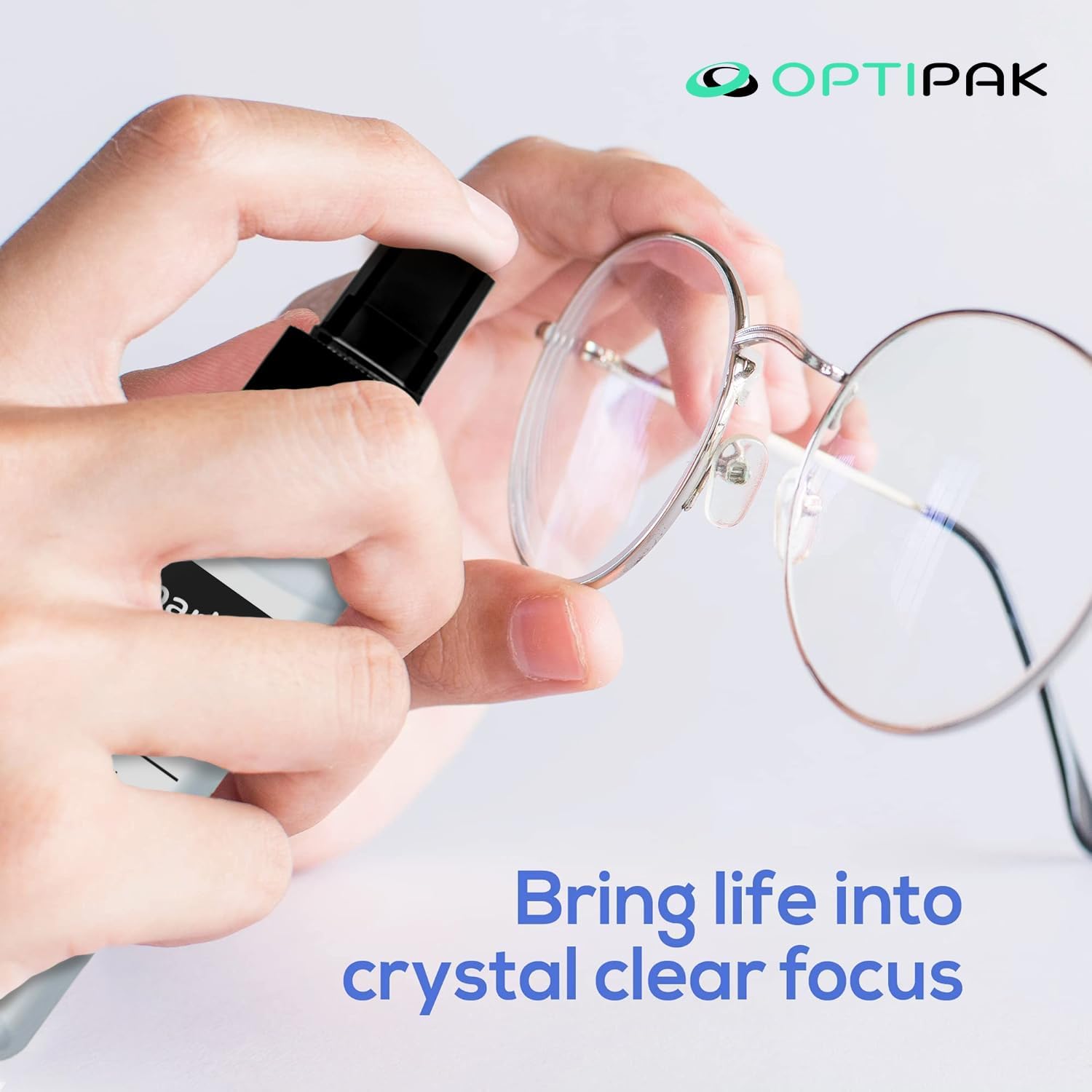Sparkle Anti-Reflective Safe Lens Cleaner & Repair Kit – (2) 1oz Glasses Cleaner Spray, (2) Microfiber Cloth &