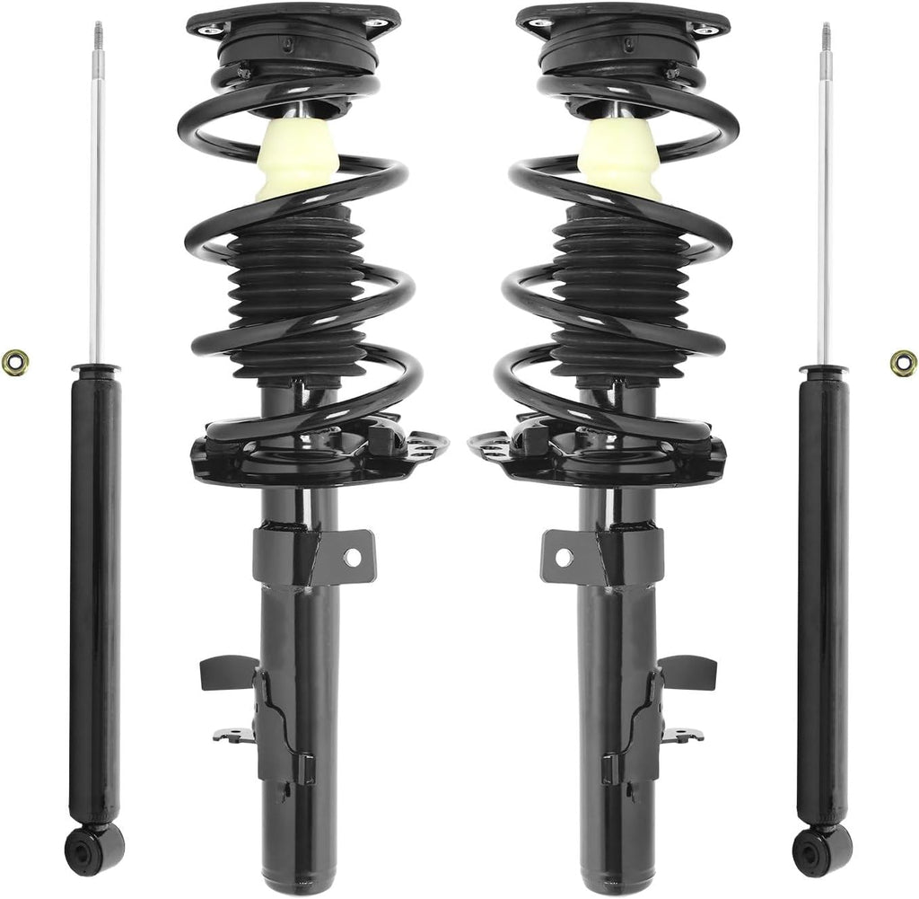 COMPLETESTRUTS - Front Complete Strut Assemblies with Coil Springs and Rear Shock Absorbers Replacement for 2013-2019 Ford Escape - Set of 4