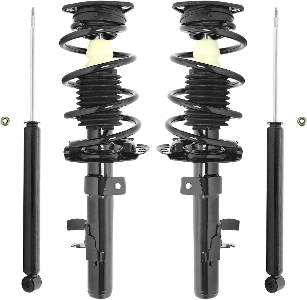 COMPLETESTRUTS - Front Complete Strut Assemblies with Coil Springs and Rear Shock Absorbers Replacement for 2013-2019 Ford Escape - Set of 4