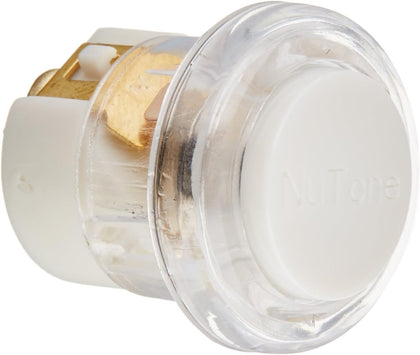PB18LWHCL Doorbell Kit, Lighted Circle Pushbutton for Home, 0.81" Diameter, Clear and White