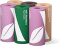 Bamboo Paper Towels, 6 Rolls, 2 ply, 150 Sheets, 900 Count, Plastic-Free, Multicolor