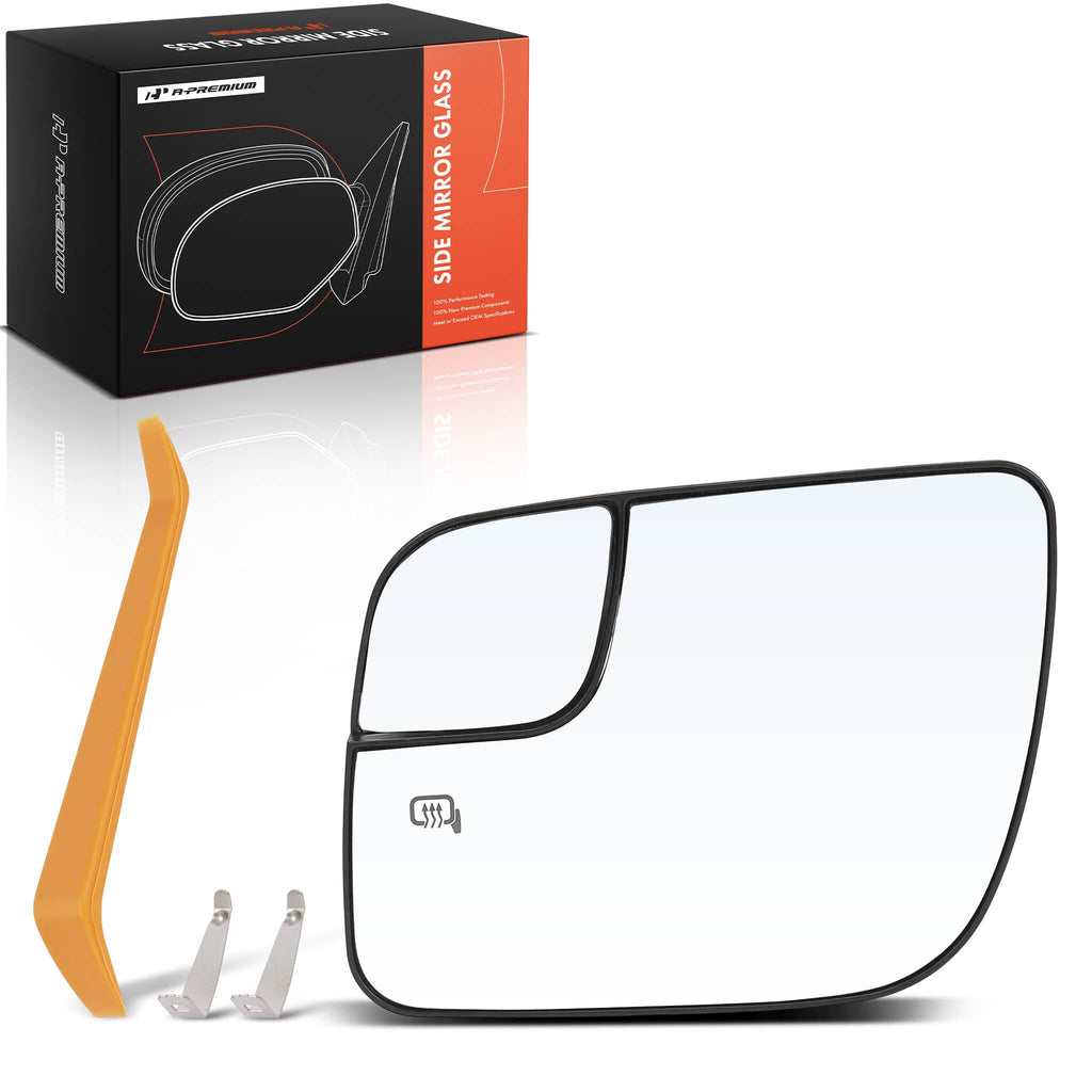 A-Premium Left Driver Side Heated Power Mirror Glass Compatible with Ford