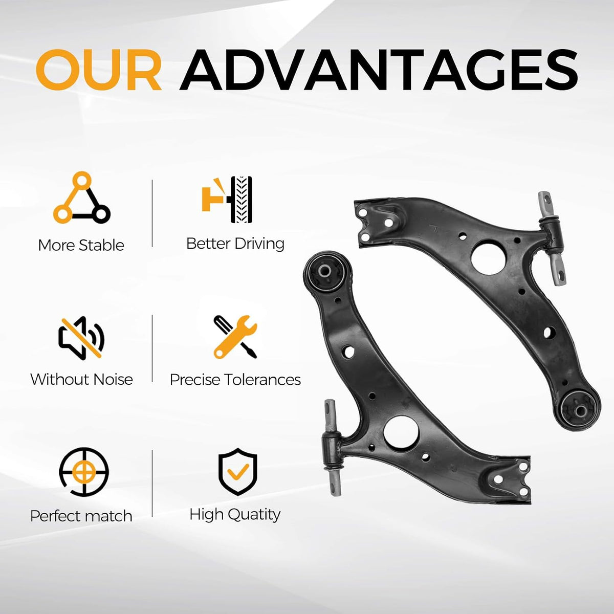 MS86169 MS86170 Front Lower Control Arm Suspension Kit Fit Toyota Sienna