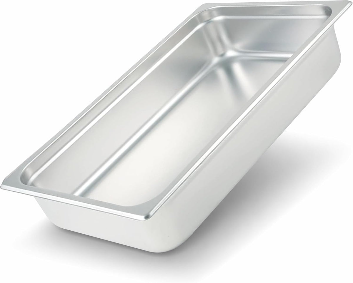 Anti-Jamming Steam Pan, Full-Size x 4-Inch,Stainless Steel,Medium