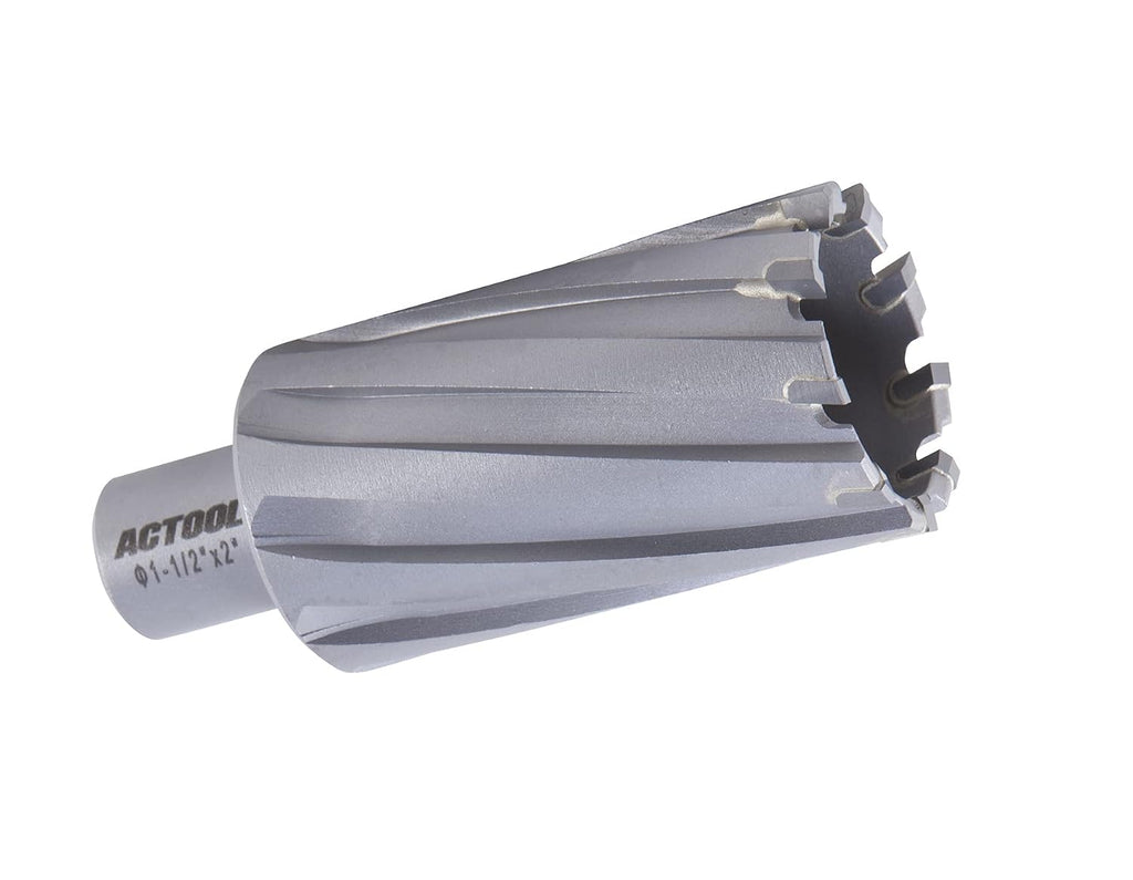 1-1/2'' Diameter x 2'' Depth of Cut Carbide Tipped TCT ANNULAR Cutter with 3/4'' Weldon Shank