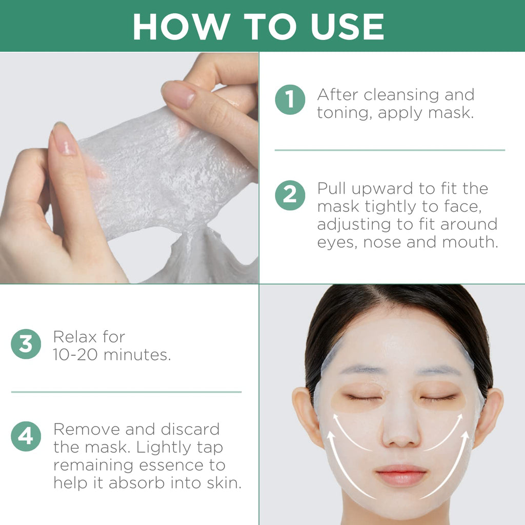 Best Korean Sheet Mask - Madecassoside Essential Face Mask 4 Sheets For Sensitive Blemish Prone All Skin Types