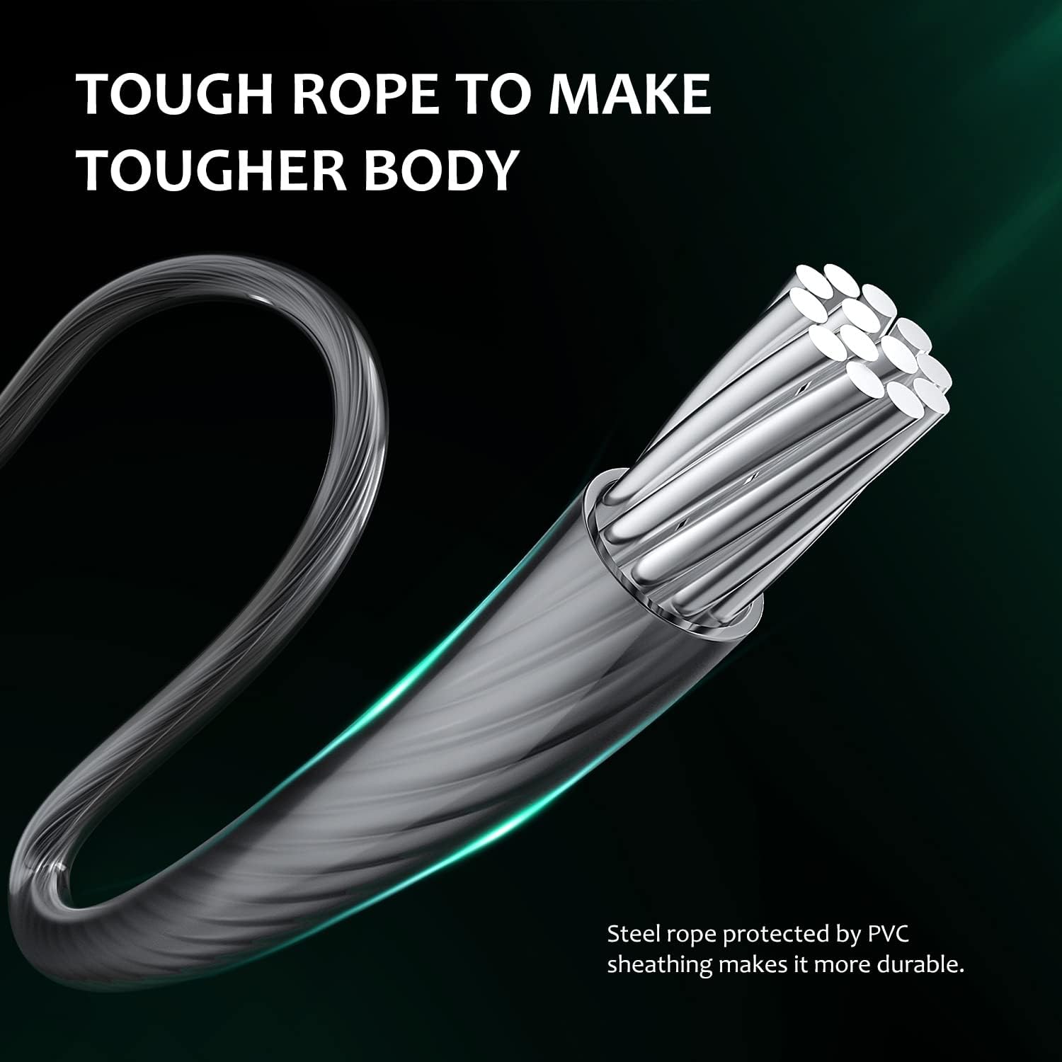 Jump Rope, H Handio Jump Rope with Counter, Workout Jumping Rope with Steel Ball Bearings, Adjustable Length Speed