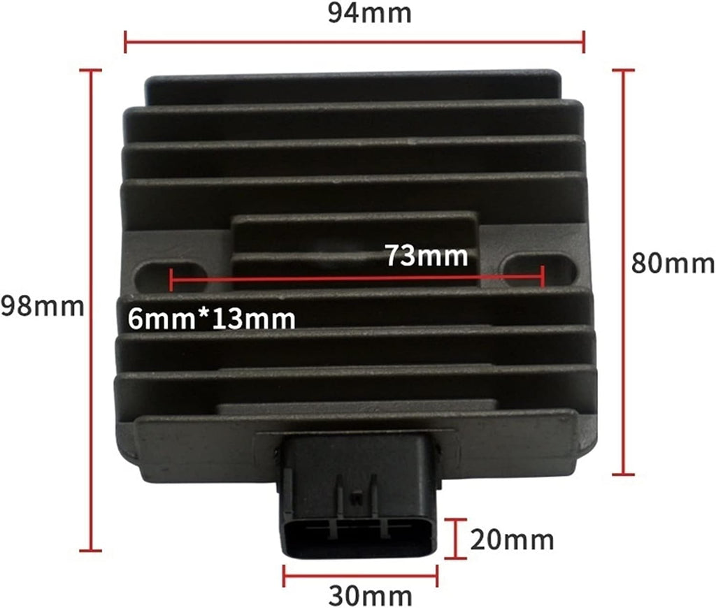 RAYANA Voltage Regulator Rectifier Compatible for Yamaha XVS1100 V-Star 1100 Classic Custom 2003-2009, 5VN-81960-00-00, 4XY-81960-00-00