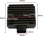 RAYANA Voltage Regulator Rectifier Compatible for Yamaha XVS1100 V-Star 1100 Classic Custom 2003-2009, 5VN-81960-00-00, 4XY-81960-00-00