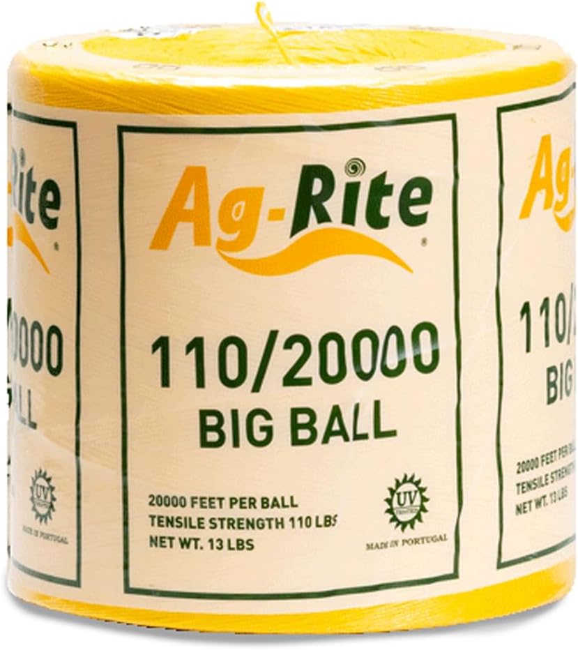 Hay Baling Twine - 110 x 20,000 Ft - Single Spool (Yellow)