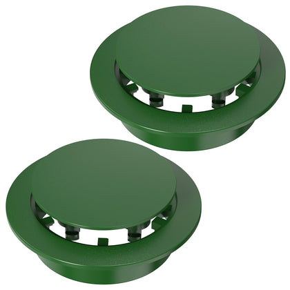Pop Up Drainage Emitter, Fits 3-Inch and 4-Inch Sewer and Drain Fittings, Dual-Rod Outdoor Drain Cover for Yard