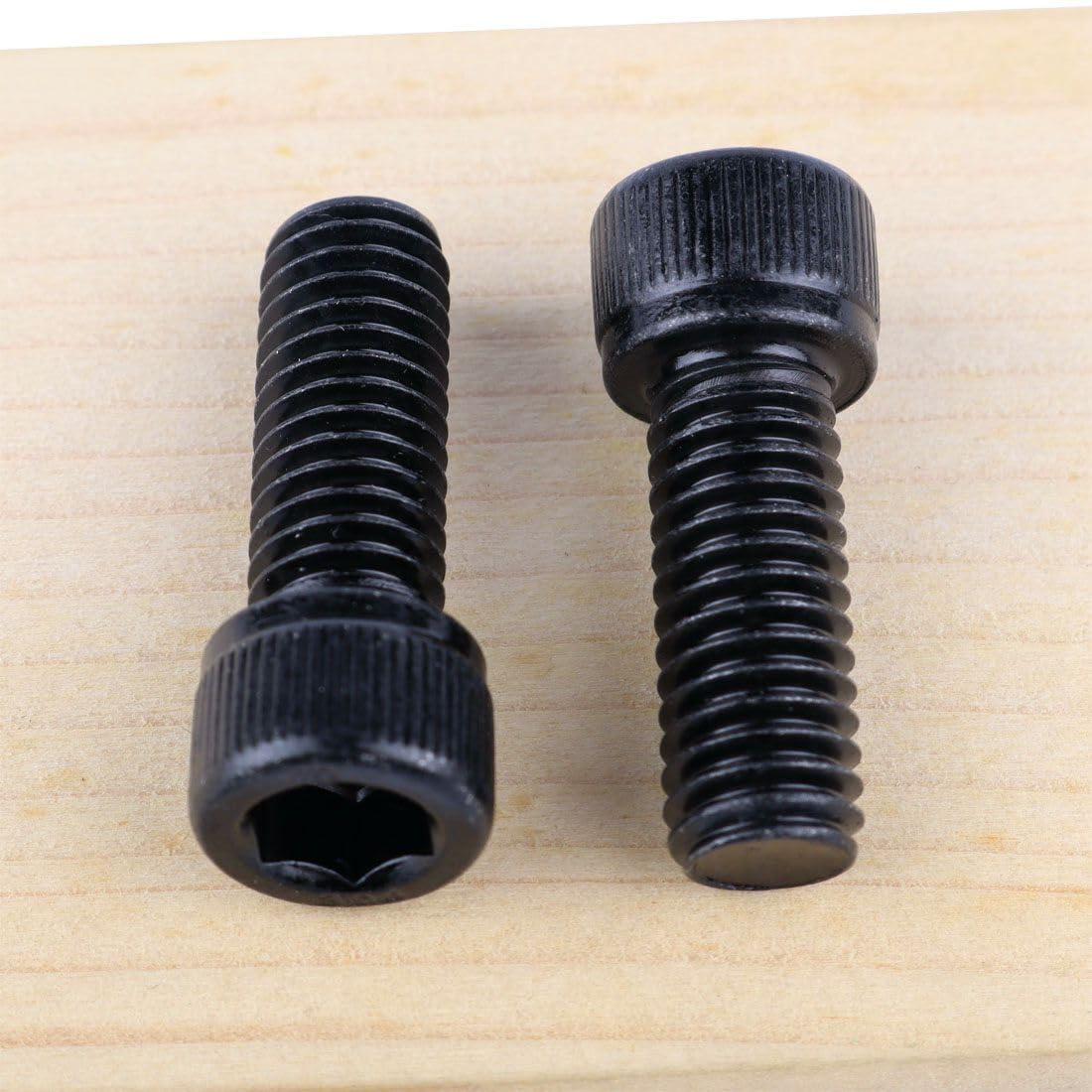 1/2-13 x 1 Socket Head Cap Screws Bolts Black Finish,304 Stainless Steel 18-8, Allen Hex Drive, Full Machine Thread, 4Pcs