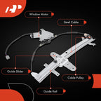 A-Premium Rear Driver Side Power Window Regulator with Motor Assembly