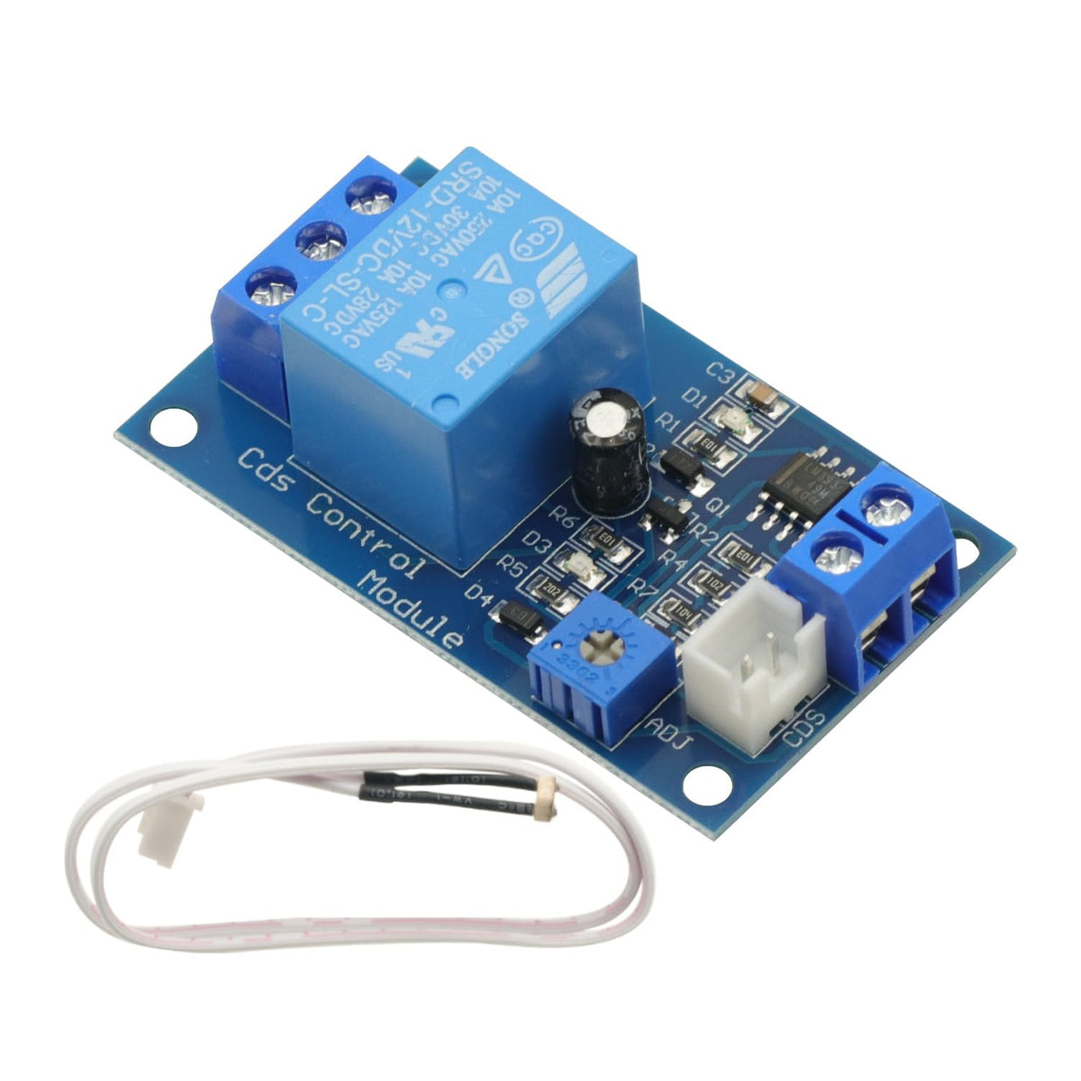 2PCS DC 12V Light Control Switch Photoresistor Relay Module Detection Sensor 10A Brightness Automatic Control Module