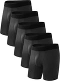 Men's Incontinence Underwear Cotton Boxer Briefs 5 Pack