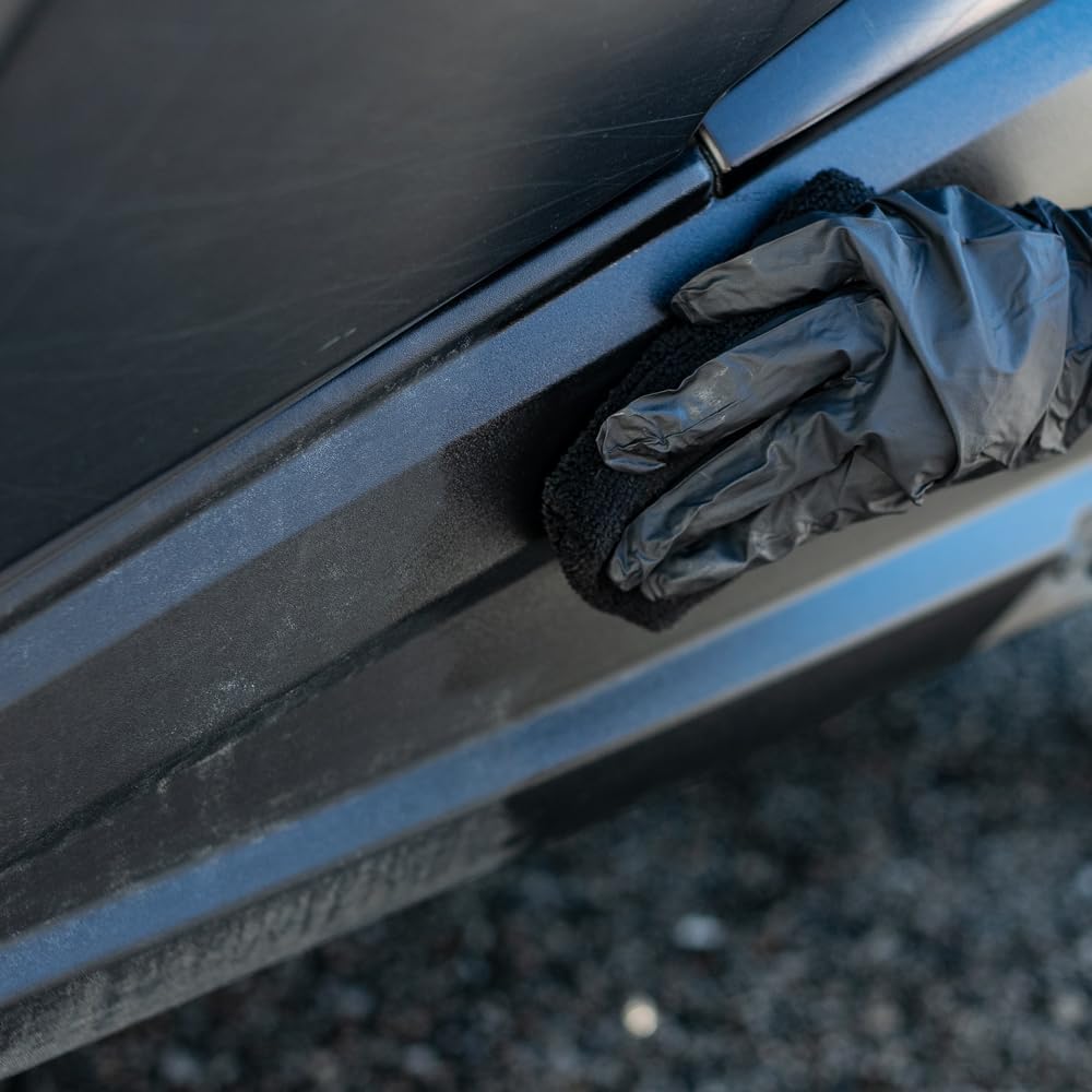 Black Plastic & Vinyl Trim Restorer - Use for Car and Truck Detailing, No Wet Look, Instantly Revives Color to Trim