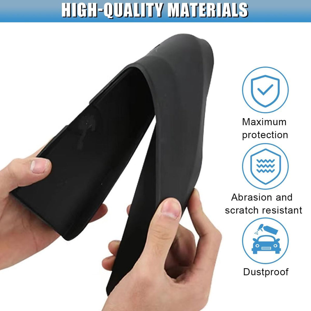 Car Mud Flaps, 12 × 8.5 in Flexible & Bendable Splash Guards Set | Vehicle Front & Rear Mudflaps Protection with