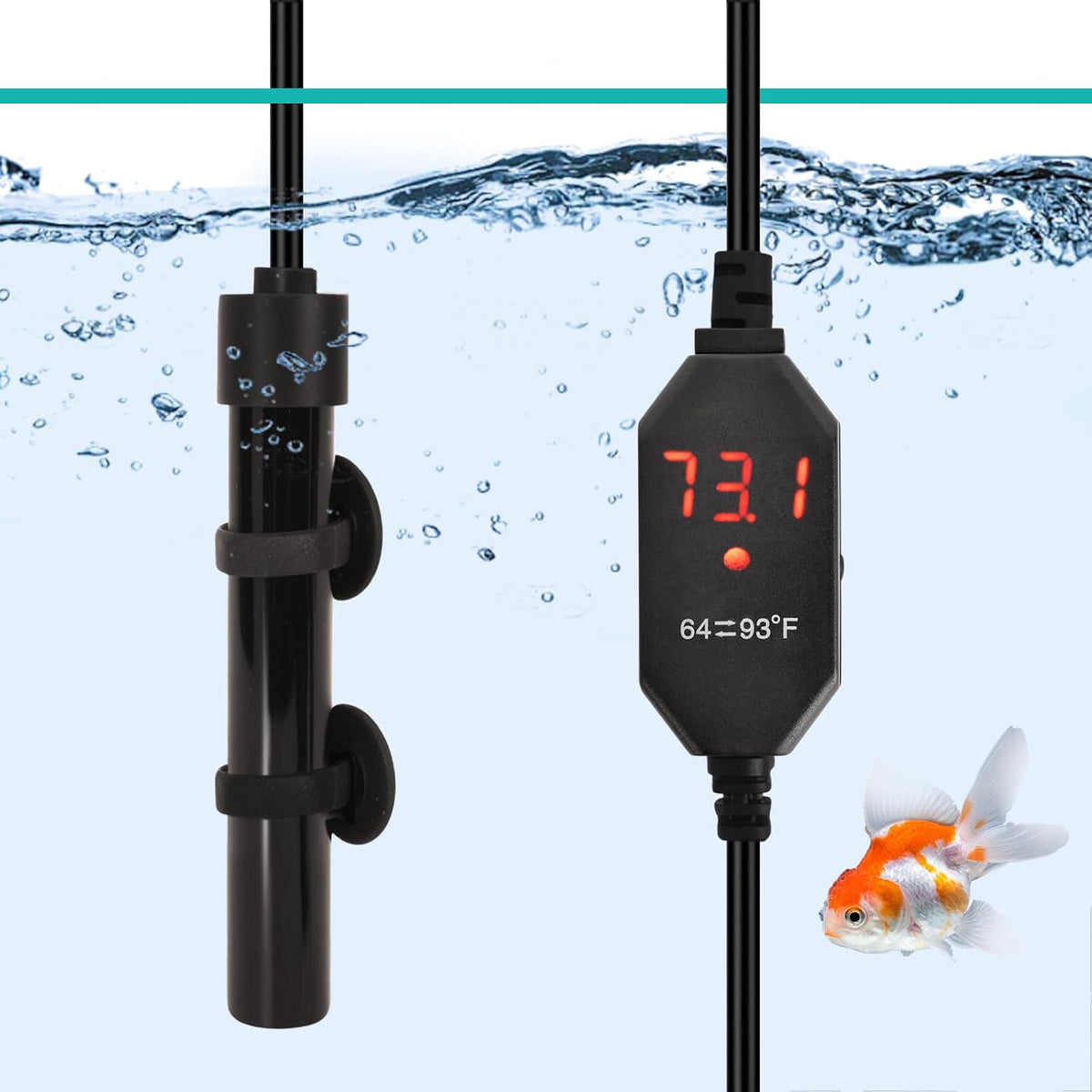15W Mini Aquarium Heater Alumina Ceramic for 1-3 Gallon Betta Tanks