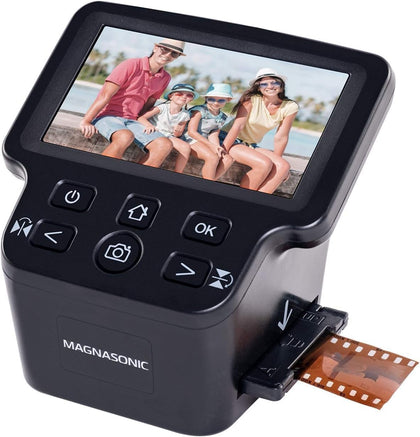 All-in-One 24MP Film Scanner with Large 5" Display & HDMI, Converts 35mm/126/110/Super 8 Film & 135/126/110 Slides