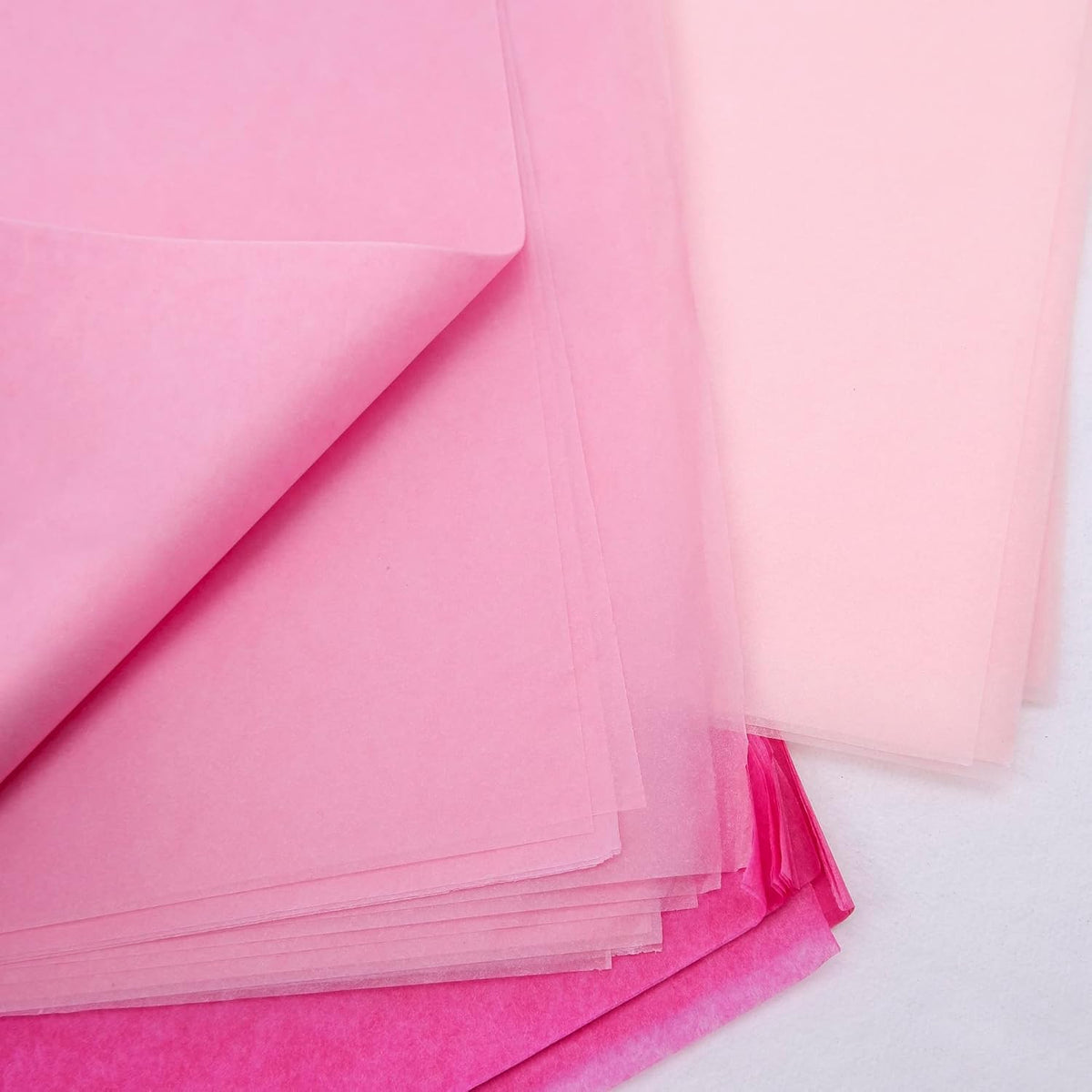 90 Sheets 20" x 30" Pink Tissue Paper Bulk,Large Assorted Pinks Tissue Paper for Gift Bags,Valentine's