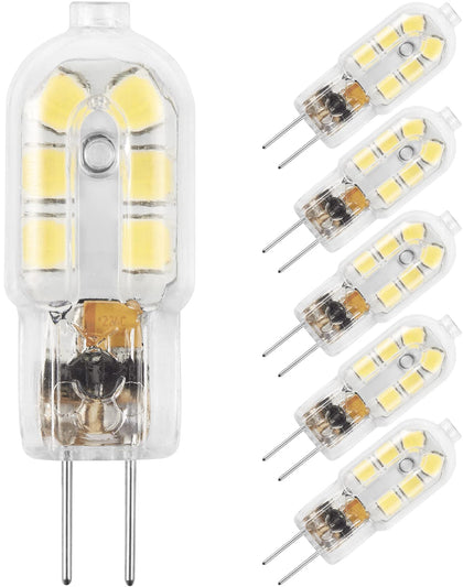 G4 LED Bulb, 12V Bi Pin, 20W Halogen Bulb Replacement 6000K