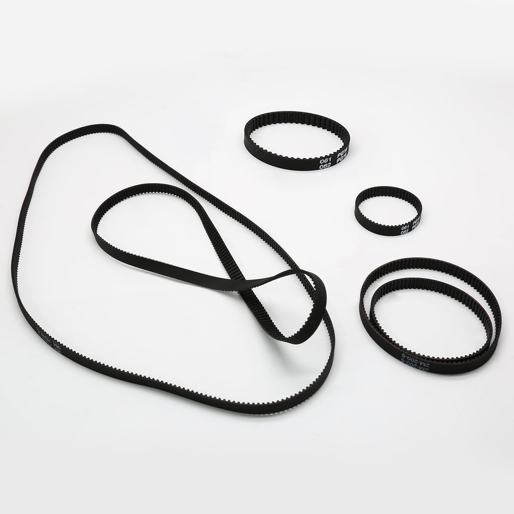 Uenhoy 6 Pcs 2GT-6 3D Printer Timing Belt 6mm Closed Loop 110-610mm Set