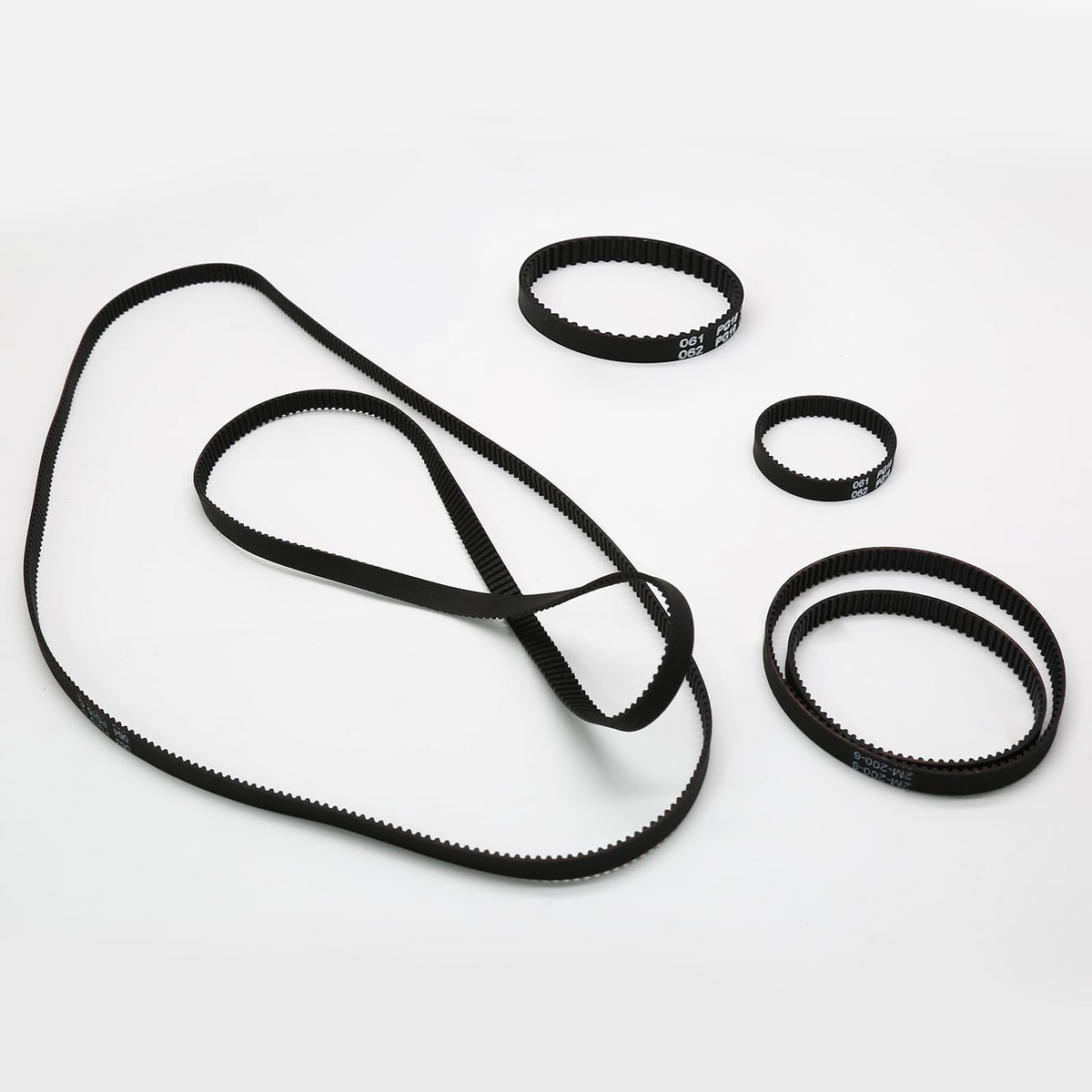 Uenhoy 6 Pcs 2GT-6 3D Printer Timing Belt 6mm Closed Loop 110-610mm Set