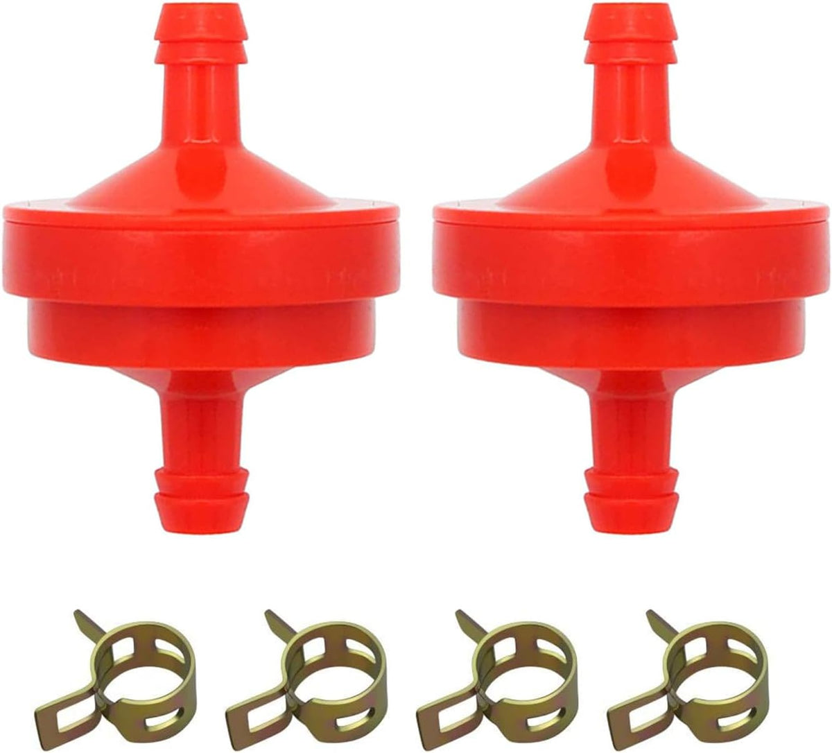 394358 AM38708 298090 Lawn Mower 1/4" Inline Gas Fuel Filter for B & S BS 394358S 5098K 7-6572 1/4" Inline Gas 75 Micron Assembly (2/Pack)