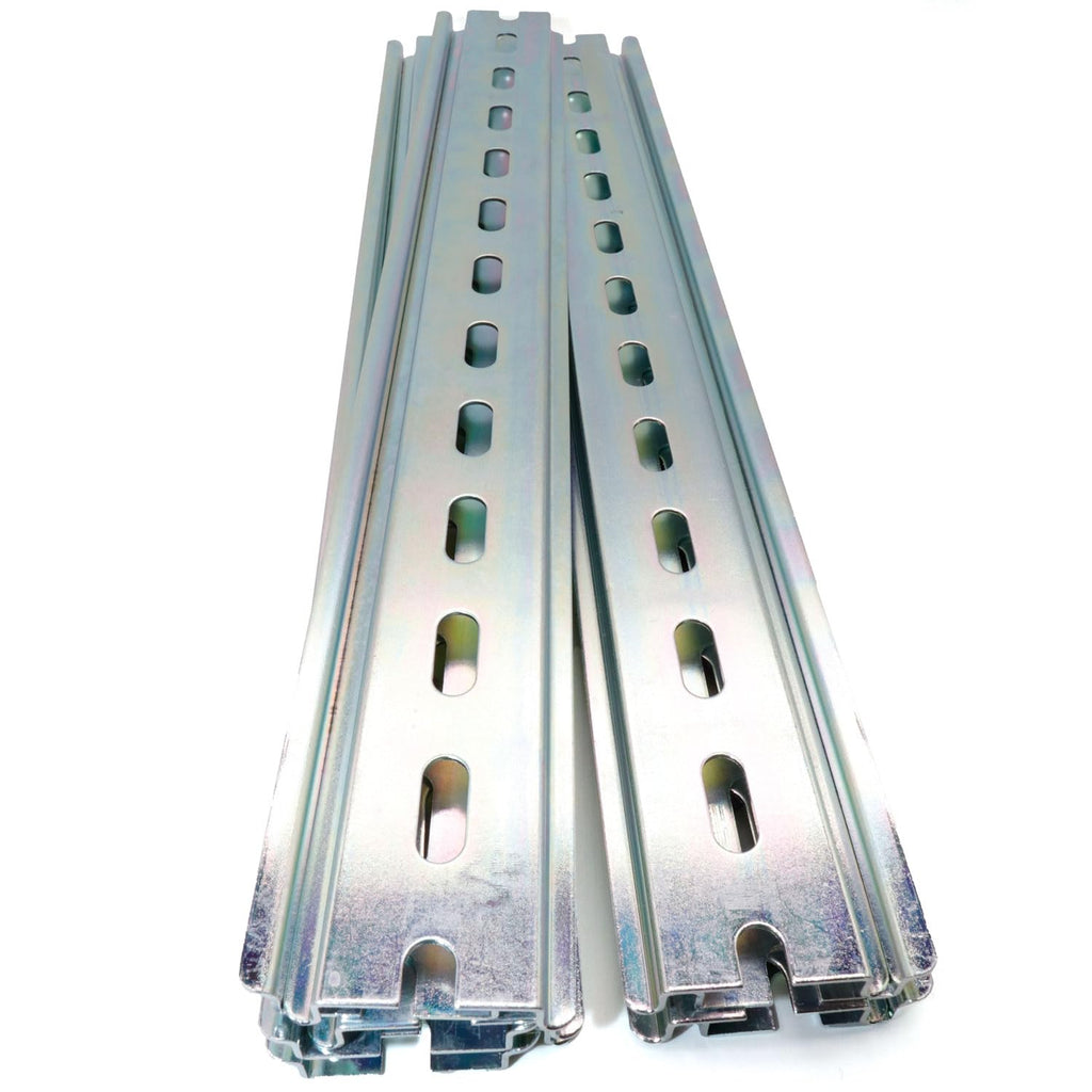 10 Pieces TS35/7.5 Slotted DIN Rail, 12" Long 35mm Wide 7.5mm High